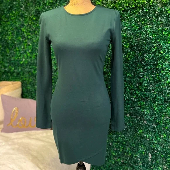 green fitted dresses for women Weekend Brunch Green Collared Mini Dress main image 0